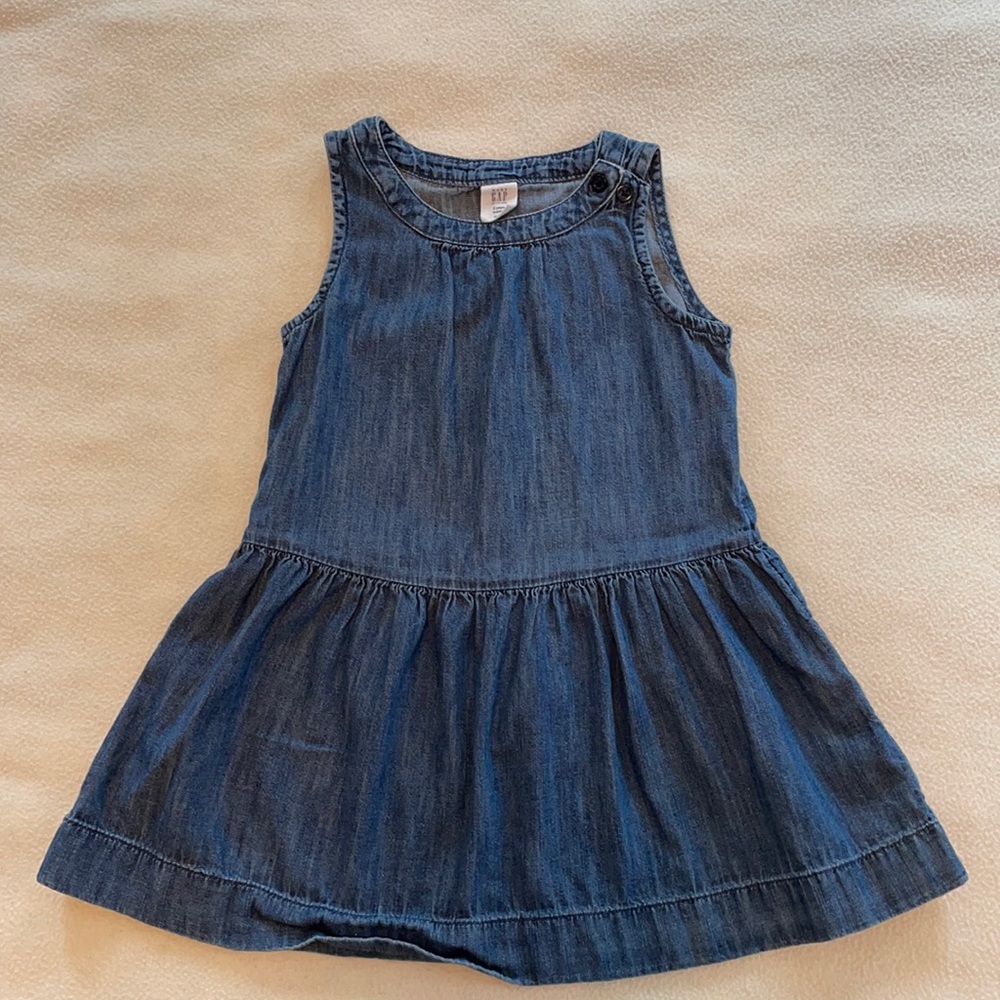Baby Gap sleeveless denim dress - 3T